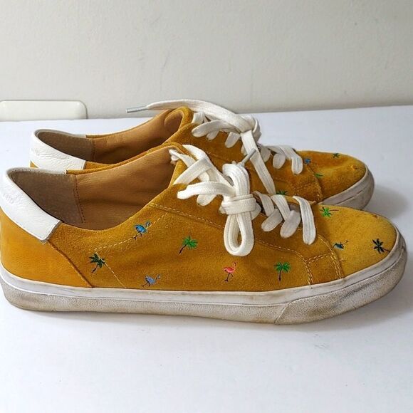 Lucky Brand Darleena Suede Sneakers Sz 9 - Picture 2 of 10